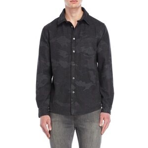 SLATE & STONE Wool Blend Carl Shacket Shirt Overshirt Jacket Gray Camo $249 NWT